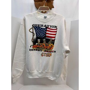 Vintage Operation Desert Storm white Sweatshirt XL VGC